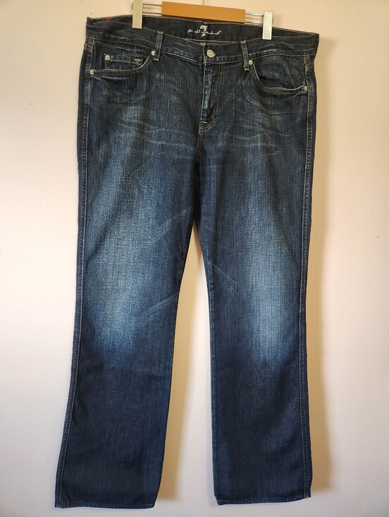 7 For All Mankind Other - ​7 For All Mankind "A" Pocket Men's Jeans Sz 38 Made in USA Distressed Bootcut